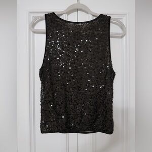 Black Sequin Top